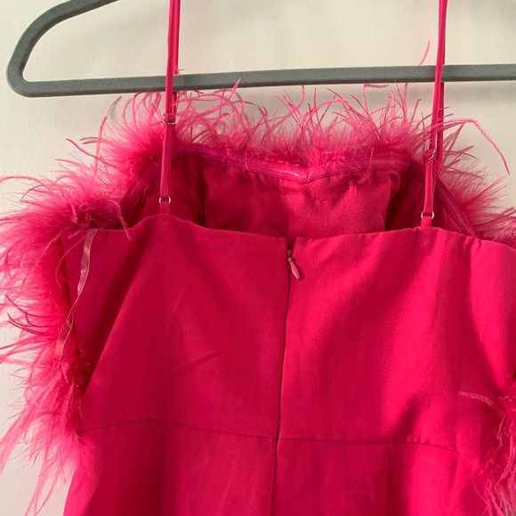 Pink Feather Top Dress - Picture 2 of 8
